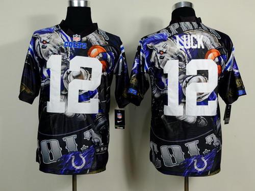 Nike Indianapolis Colts #12 Andrew Luck 2014 Fashion Elite Jersey