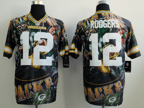 Nike Green Bay Packers #12 Aaron Rodgers 2014  Fashion Elite Jersey