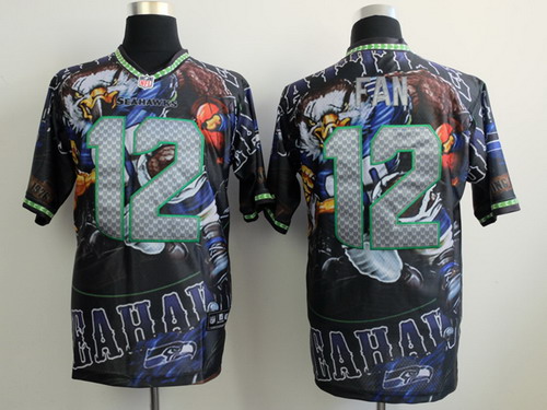 Nike Seattle Seahawks #12 Fan 2014 Fashion Elite Jersey