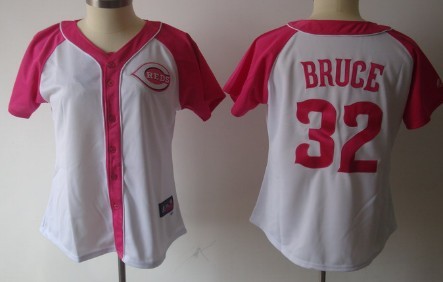 Cincinnati Reds #32 Jay Bruce 2012 Fashion Womens Athletic Jersey