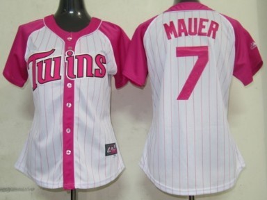 Minnesota Twins #7 Joe Mauer 2012 Fashion Womens Athletic Jersey