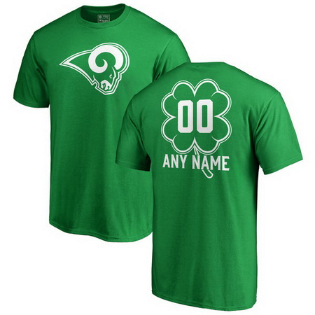 Los Angeles Rams Pro Line Custom Dubliner T-Shirt - Kelly Green
