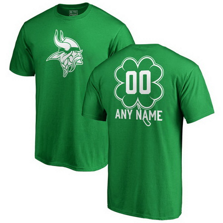 Minnesota Vikings Pro Line Custom Dubliner T-Shirt - Kelly Green