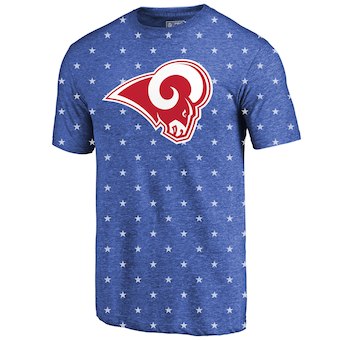 Men's Los Angeles Rams NFL Pro Line Royal Star Spangled T-Shirt