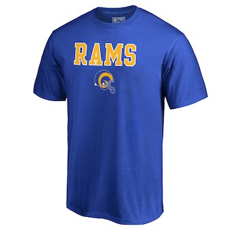 Men's Los Angeles Rams NFL Pro Line Blue Vintage Team Lockup Big & Tall T-Shirt