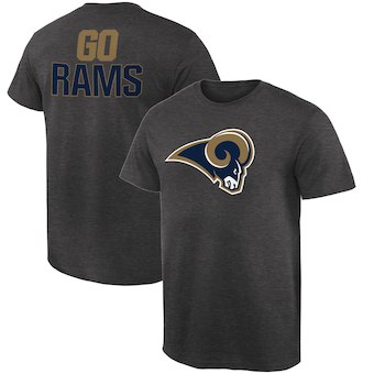 Men's Los Angeles Rams NFL Pro Line Heathered Gray Rally Logo T-Shirt