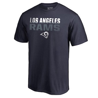 Men's Los Angeles Rams NFL Pro Line Navy Iconic Collection Fade Out T-Shirt