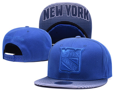 NHL New York Rangers Team Logo Blue Throwback Adjustable Hat