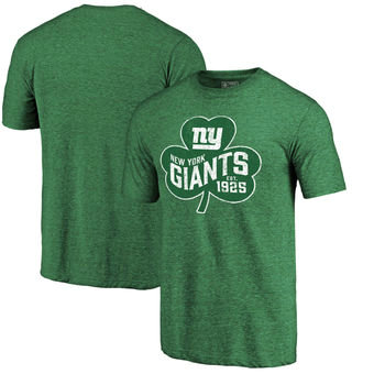 New York Giants Pro Line St. Patrick's Day Paddy's Pride Tri-Blend T-Shirt - Kelly Green