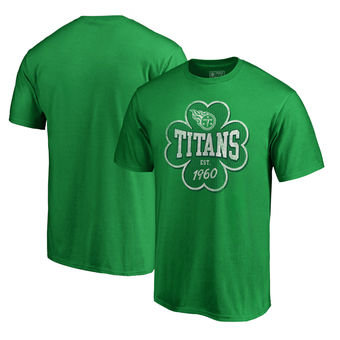 Tennessee Titans NFL Pro Line St. Patrick's Day Emerald Isle Big and Tall T-Shirt Green