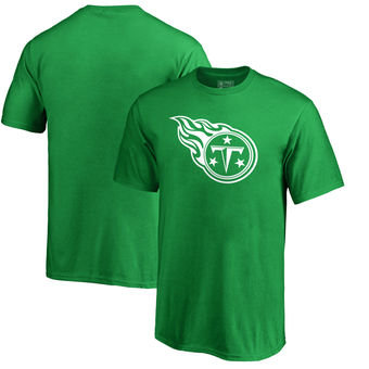 Tennessee Titans NFL Pro Line Patrick's Day White Logo T-Shirt Kelly Green