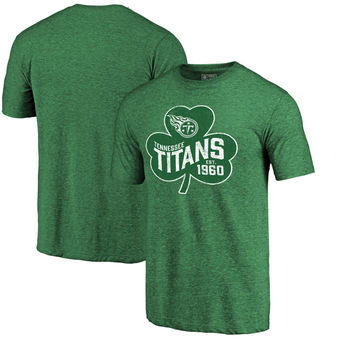 Tennessee Titans Pro Line St. Patrick's Day Paddy's Pride Tri-Blend T-Shirt - Green