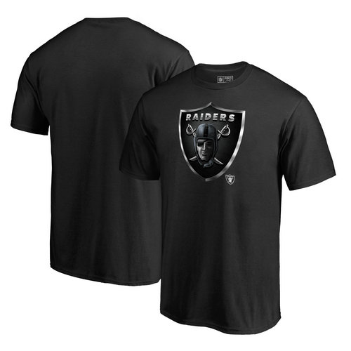 Oakland Raiders NFL Pro Line Midnight Mascot Big and Tall T-Shirt - Black