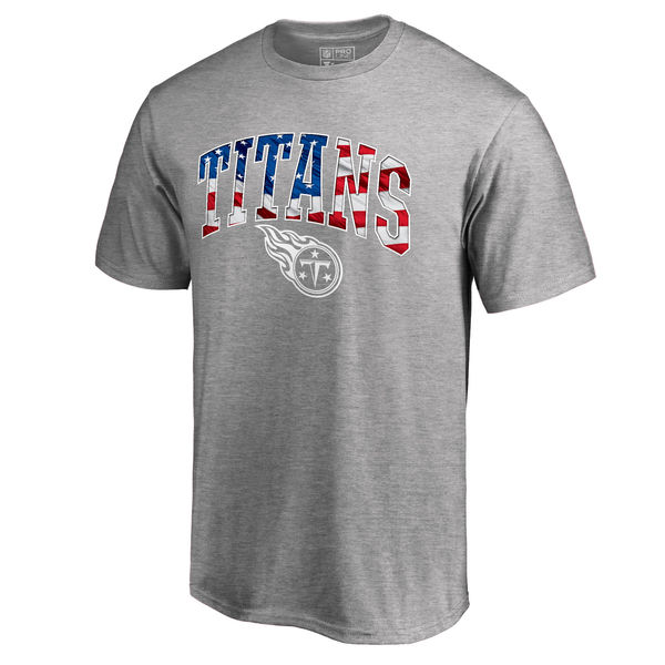 Men's Tennessee Titans Pro Line Heathered Gray Big & Tall Banner Wave T-Shirt