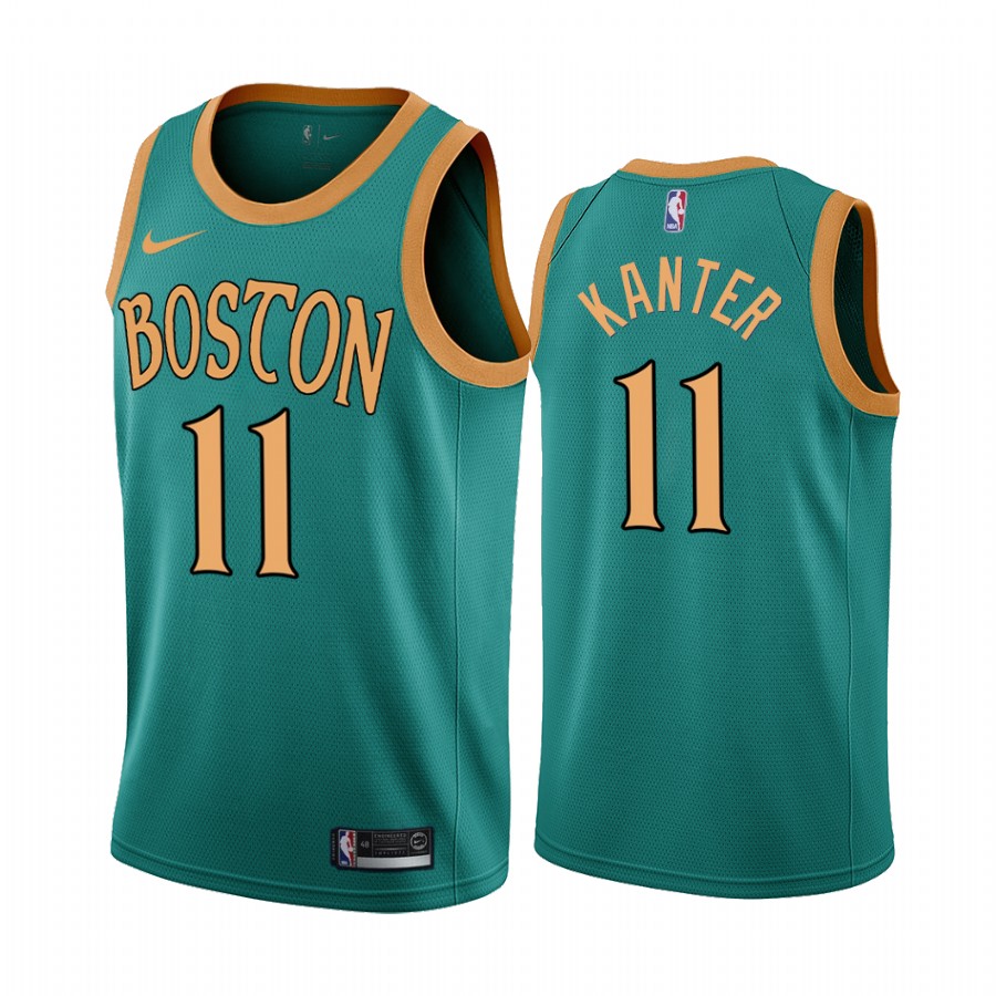 Nike Celtics #11 Enes Kanter Green 2019-20 City Edition NBA Jersey