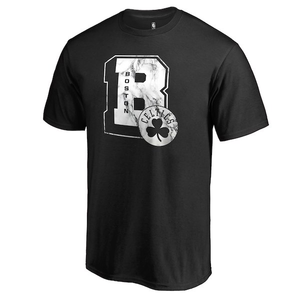 Men's Boston Celtics Black Letterman T-Shirt