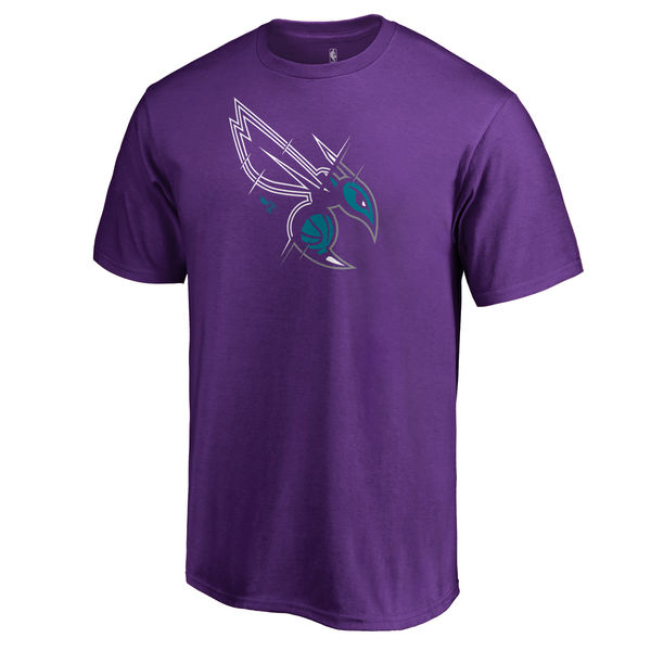 Men's Charlotte Hornets Purple X-Ray T-Shirt