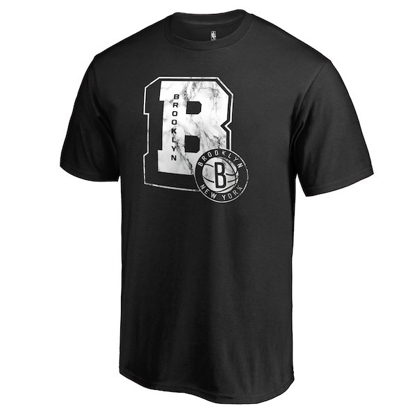 Men's Brooklyn Nets Black Letterman T-Shirt