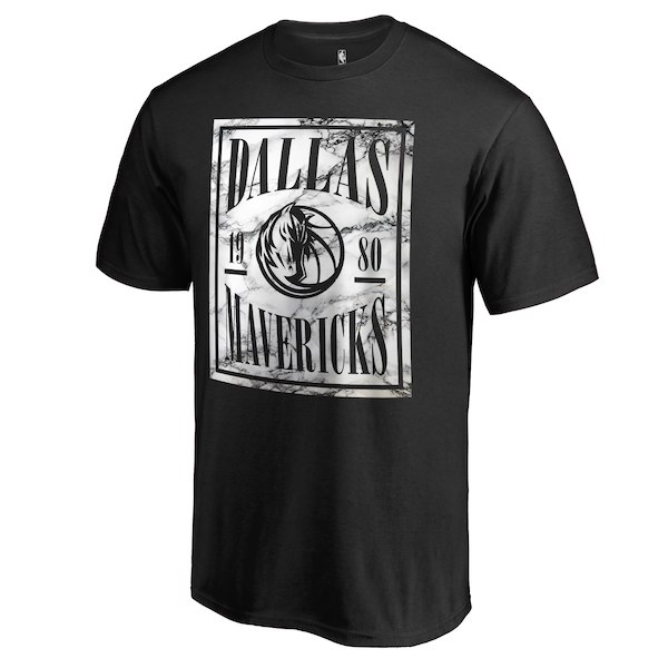 Men's Dallas Mavericks Black Court Vision T-Shirt