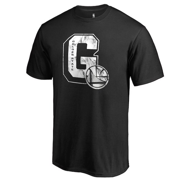 Men's Golden State Warriors Black Letterman T-Shirt