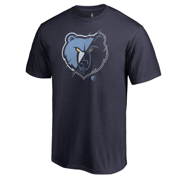 Men's Memphis Grizzlies Navy X-Ray T-Shirt