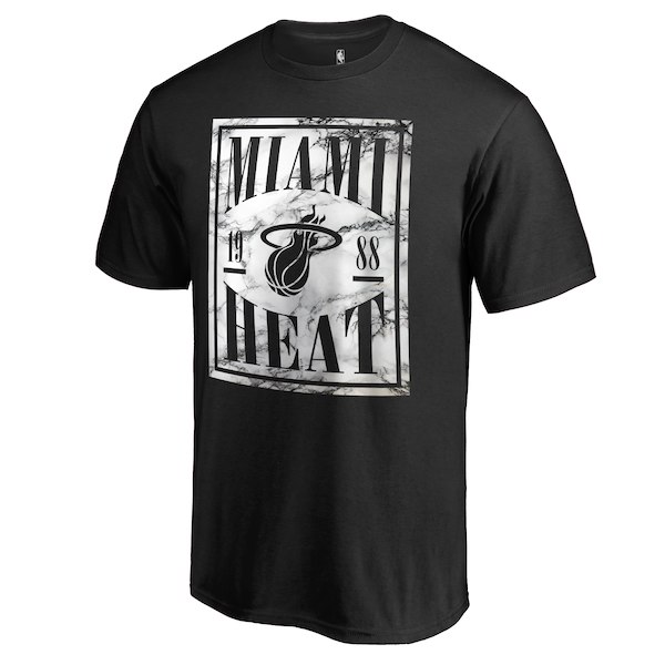 Men's Miami Heat Black Court Vision T-Shirt