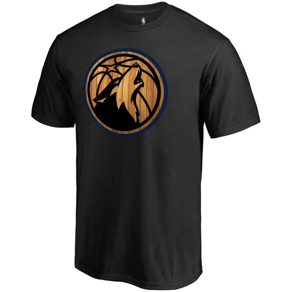 Men's Minnesota Timberwolves Black Hardwood T-Shirt