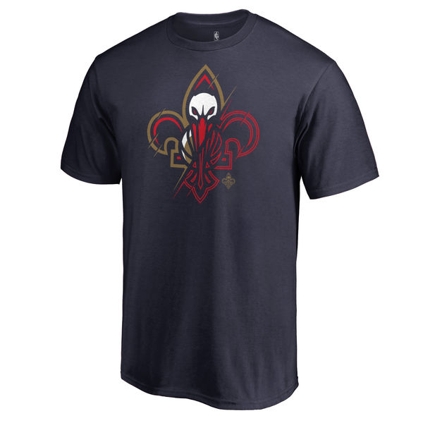 Men's New Orleans Pelicans Navy X-Ray T-Shirt
