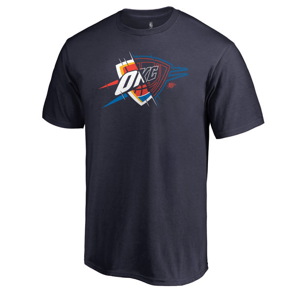 Men's Oklahoma City Thunder Navy X-Ray T-Shirt