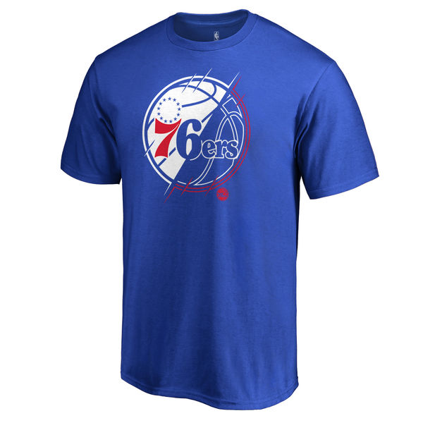 Men's Philadelphia 76ers Royal X-Ray T-Shirt