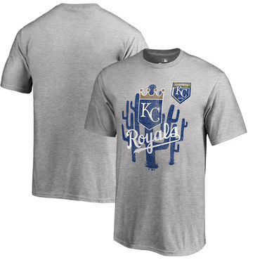 Kansas City Royals 2018 MLB Spring Training Vintage T Shirt Heather Gray