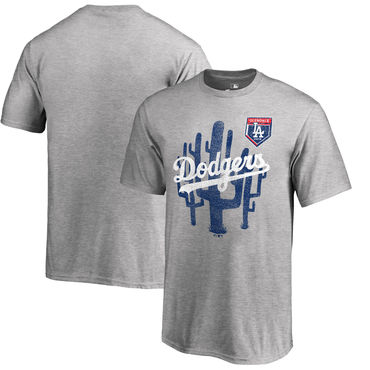 Los Angeles Dodgers 2018 MLB Spring Training Vintage T Shirt Heather Gray