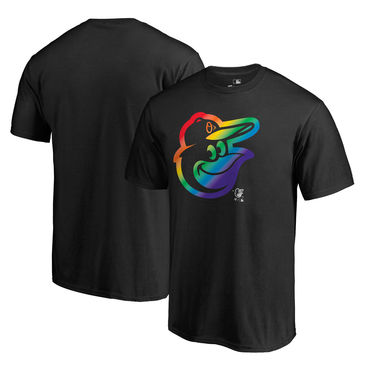Men's Baltimore Orioles Pride Black T Shirt