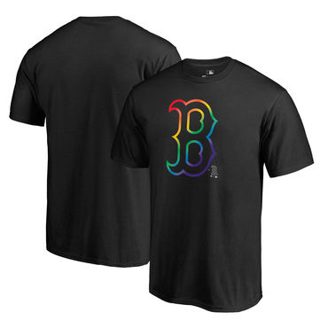 Men's Boston Red Sox Black Big & Tall Pride T Shirt