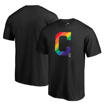 Men's Cleveland Indians Pride Black T Shirt