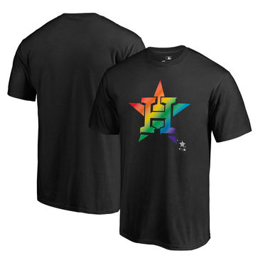 Men's Houston Astros Pride Black T Shirt