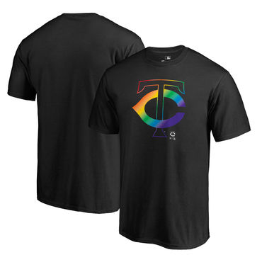Men's Minnesota Twins Black Big & Tall Pride T Shirt