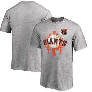 San Francisco Giants 2018 MLB Spring Training Vintage T Shirt Heather Gray