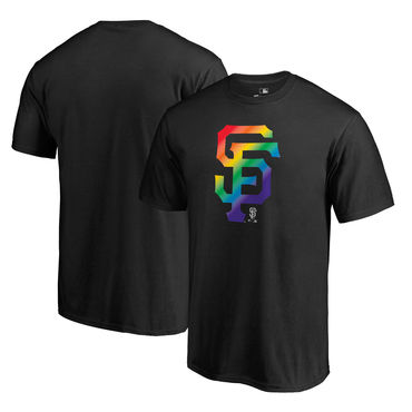 Men's San Francisco Giants Pride Black T Shirt