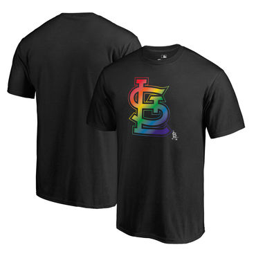 Men's St. Louis Cardinals Pride Black T Shirt
