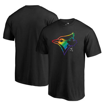 Men's Toronto Blue Jays Black Big & Tall Pride T Shirt