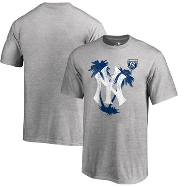 New York Yankees 2018 MLB Spring Training Vintage T Shirt Heather Gray