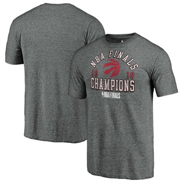 Toronto Raptors 2019 NBA Finals Champions Fast Delivery Tri Blend T-Shirt Heather Gray