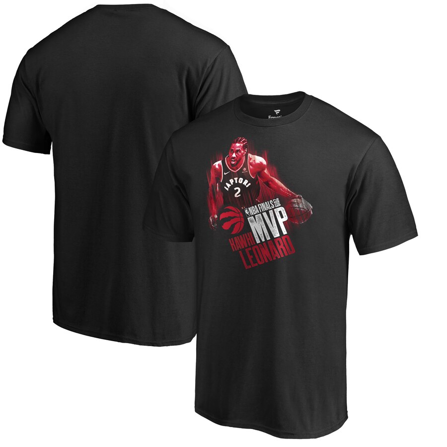 Toronto Raptors 2 Kawhi Leonard 2019 NBA Finals Champions MVP T-Shirt Black
