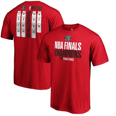 Toronto Raptors 2019 NBA Finals Champions Team Ambition Roster T-Shirt Red