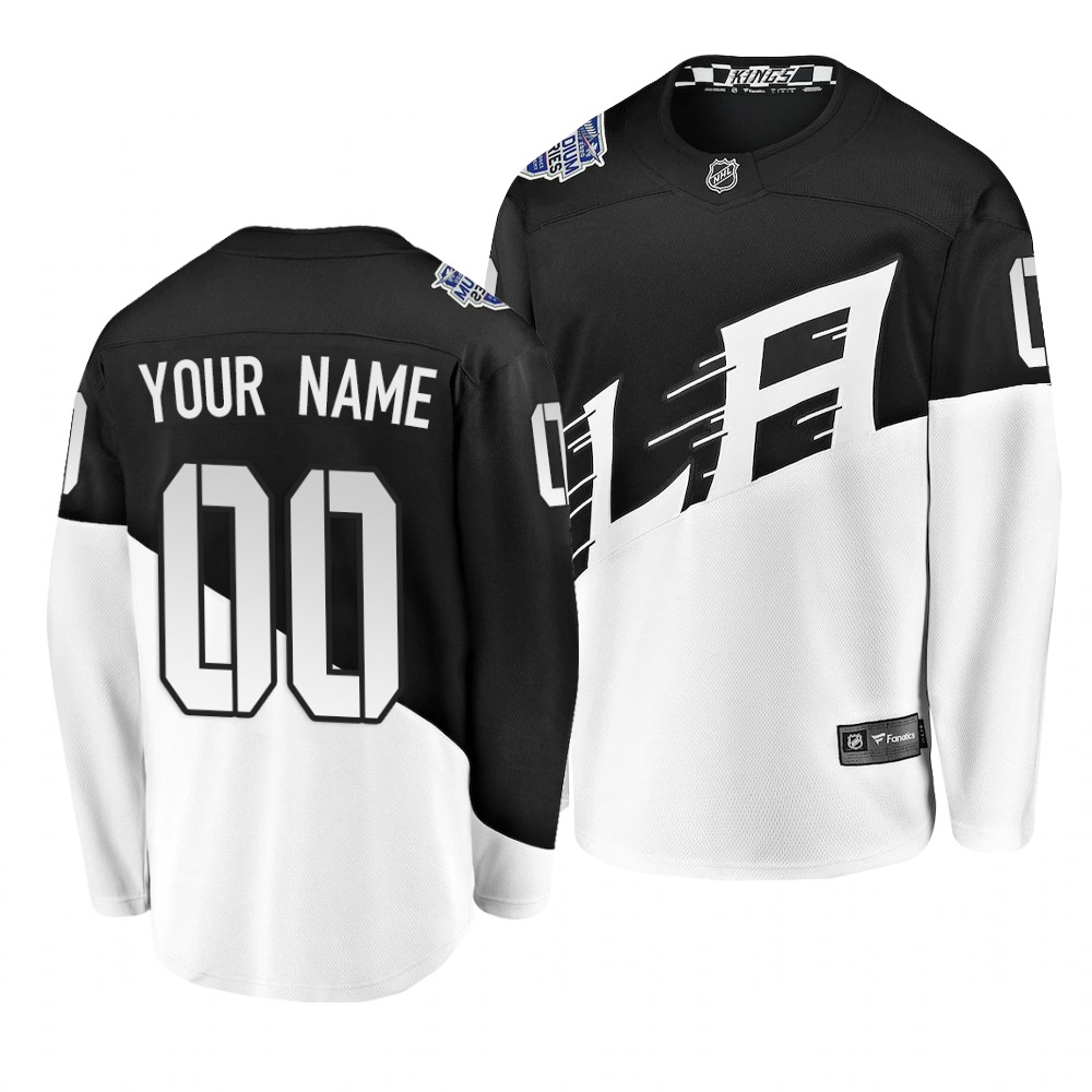 Men's 2020 Stadium Series Los Angeles Kings Custom Breakaway Player Black Jersey