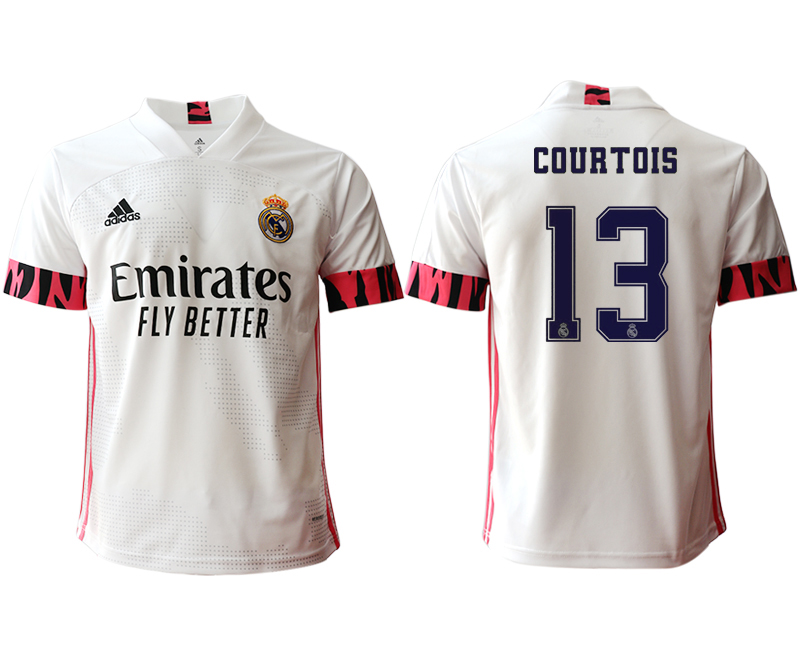 Men 2020-2021 club Real Madrid home aaa version 13 white Soccer Jerseys
