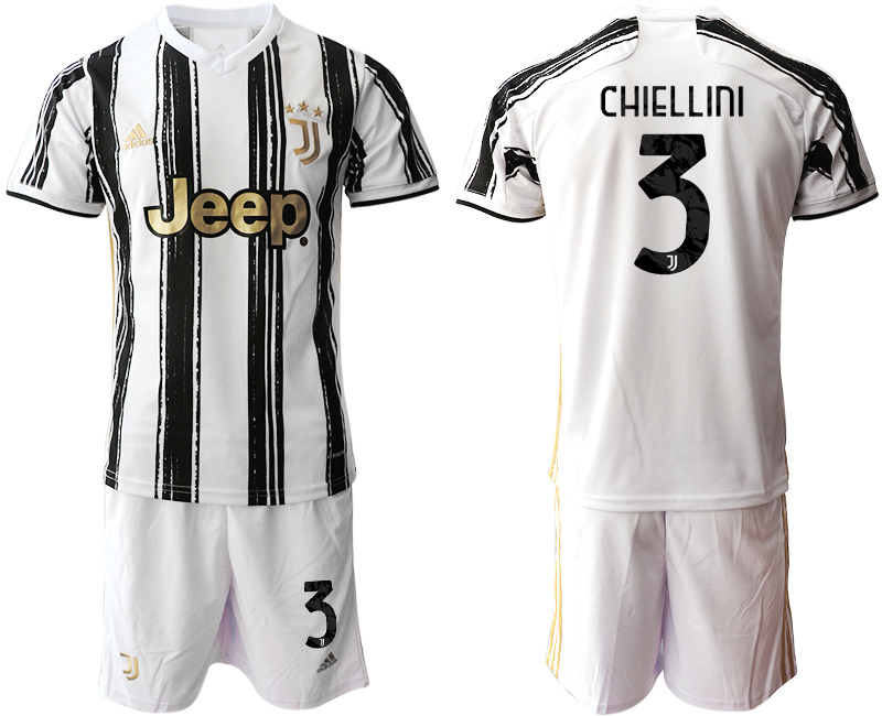 Men 2020-2021 club Juventus home 3 white black Soccer Jerseys