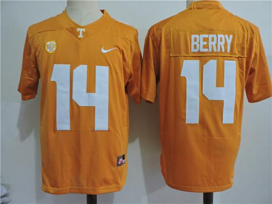 Men's Tennessee Volunteers College #14 Eric Berry College Football Jersey