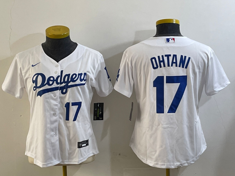 Women's Los Angeles Dodgers #17 Miguel Vargas White Cool Base Stitched Baseball Jersey